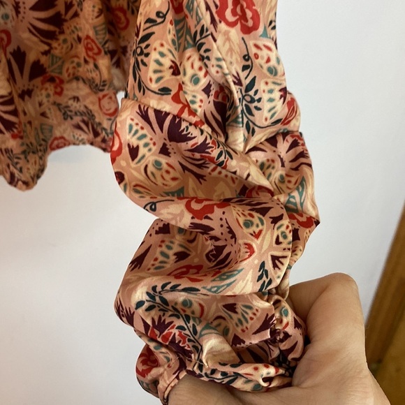 Free People Silent Rawr Square Neck Peplum Open Back Top - Picture 5 of 8